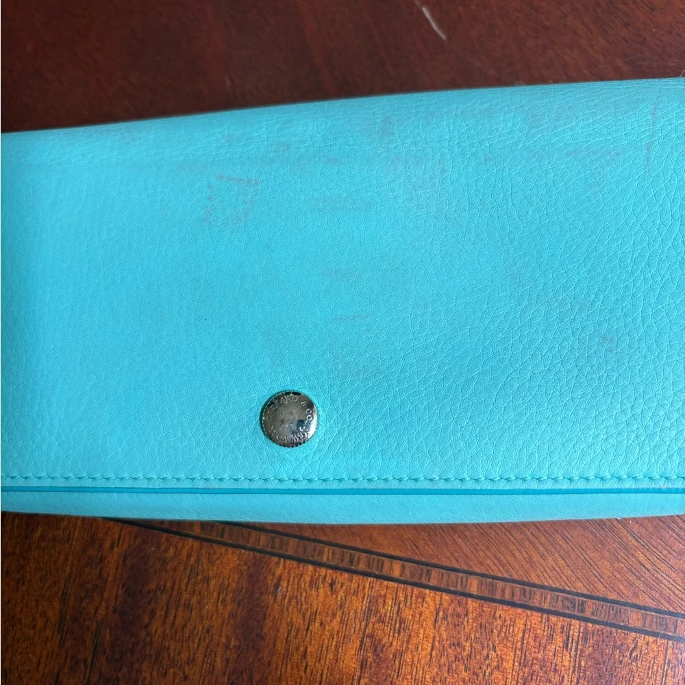 Tiffany & Co. Signature Blue Leather Continental Wallet - Picture 3 of 5